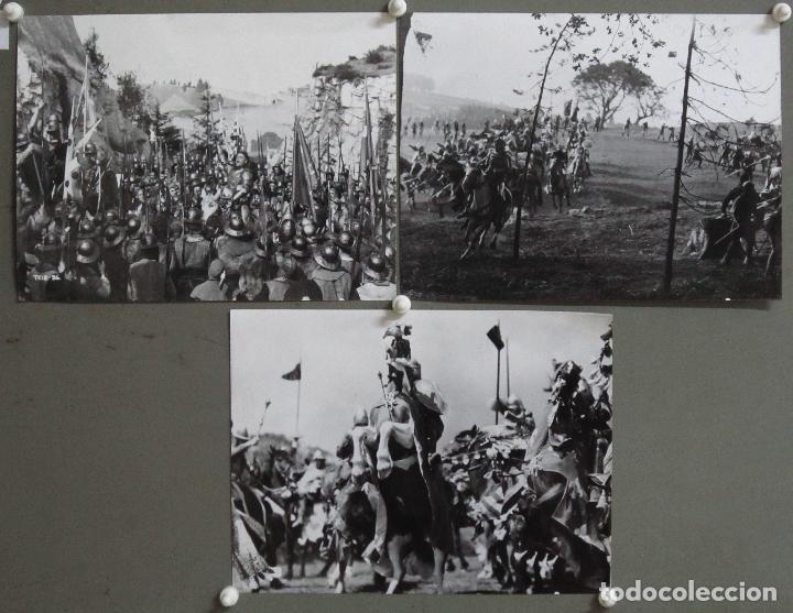 Cinema: F28765 ENRIQUE V LAURENCE OLIVIER SHAKESPERE 3 FOTO B/N ORIGINALES ESPA&Ntilde;OLAS R-80'S
