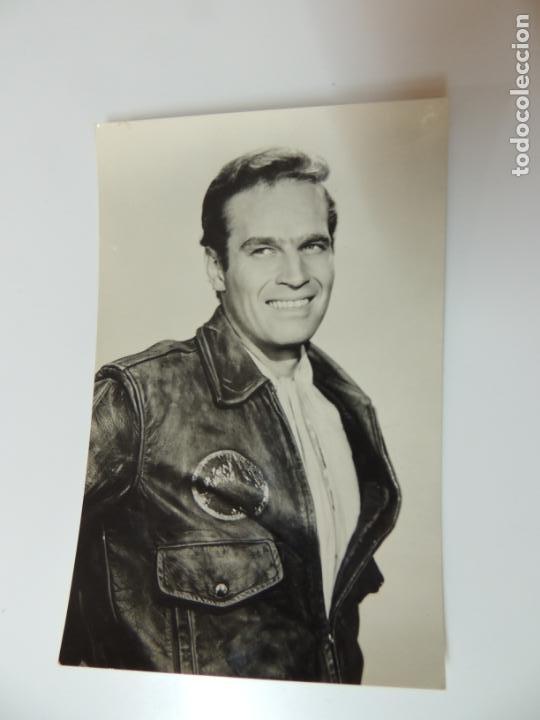 Cine: charlton heston - POSTAL ORIGINAL B/N - hollywood actor 20th archivo bermejo