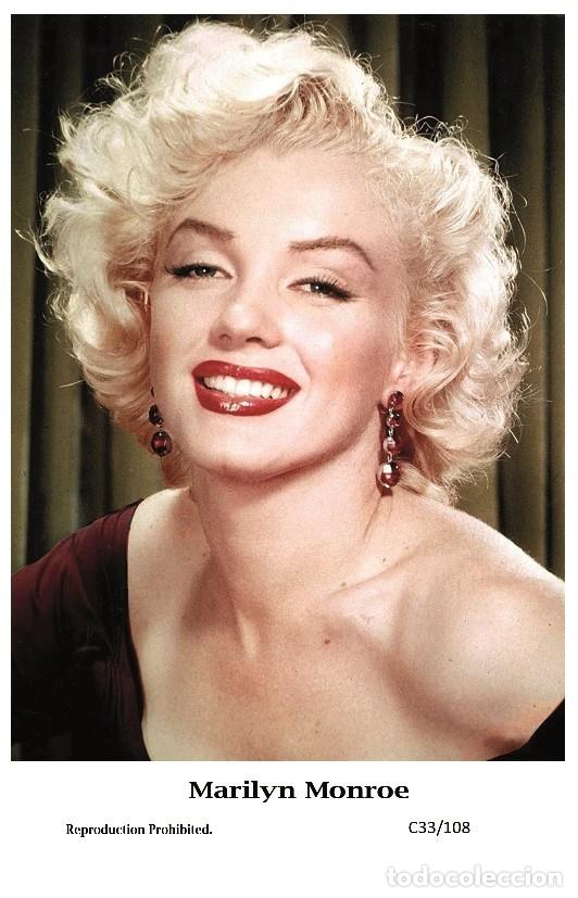 Cine: MARILYN MONROE - Film star Pin Up PHOTO POSTCARD - C33-108 Swiftsure Postcard