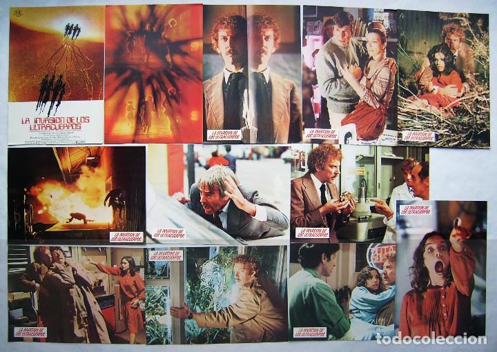 Cine: LA INVASI&Oacute;N DE LOS ULTRACUERPOS, con Donald Sutherland . 12 FOTOCROMOS