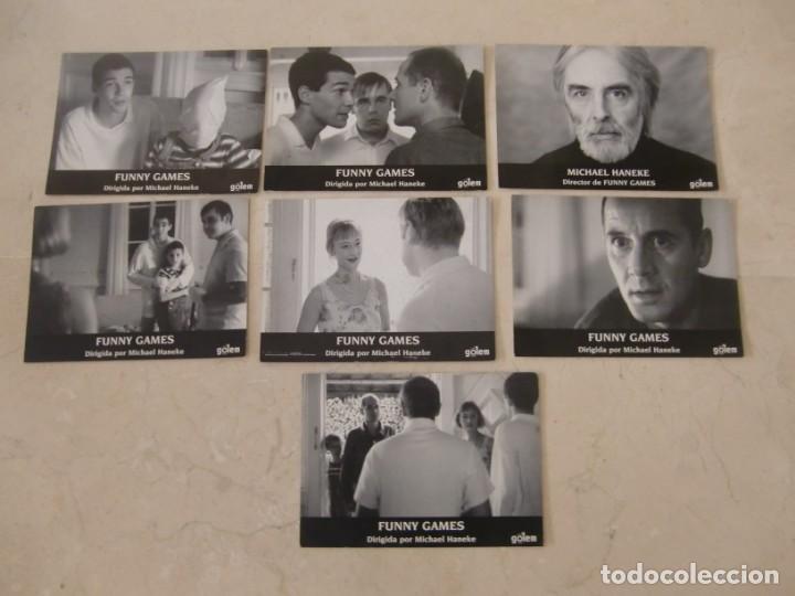 Cine: FUNNY GAMES / Michael Haneke / JUEGO ORIGINAL 7 FOTOCROMOS ESTRENO