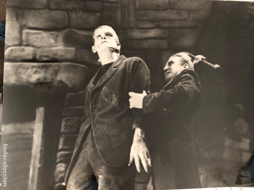 Cine: Foto original de Boris karloff en frankenstein 24 x 18 cm