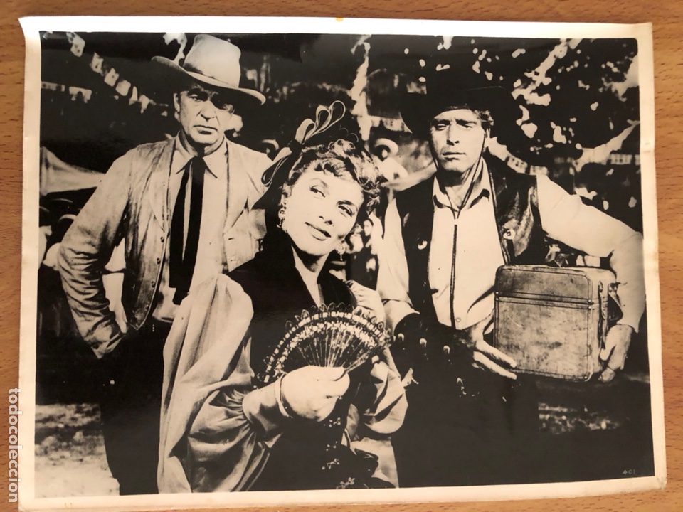 Cine: Foto original de burt lancaster y gary cooper en Veracruz 24 x 18 cm