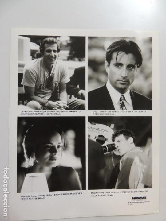 Cine: gary fleder - foto b/n original director filmmaker - andy garcia gabrielle anwar