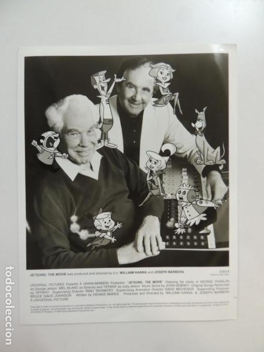 Cine: william hanna joseph barbera - foto b/n original director filmmaker - jetsons the movie