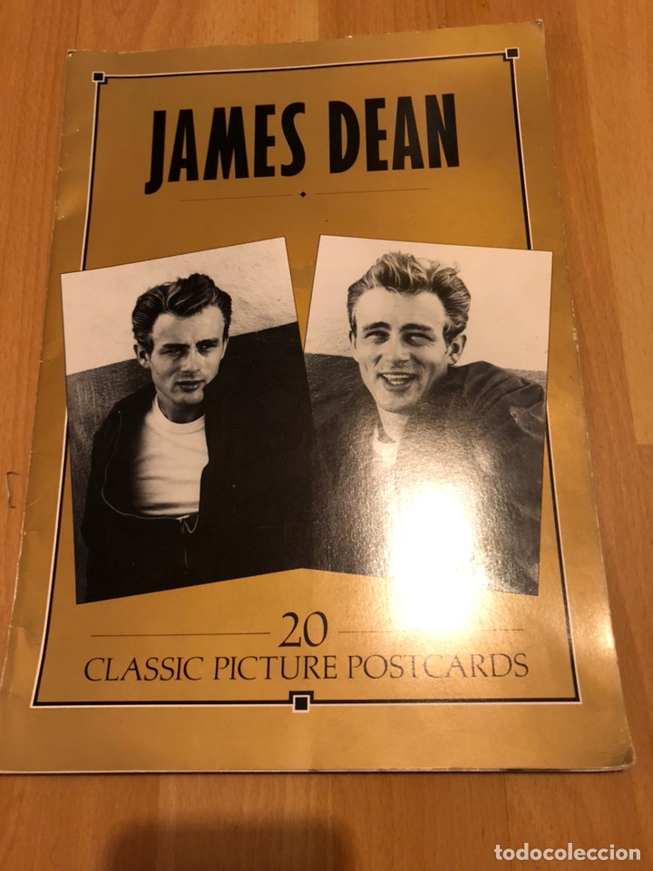 Cine: Carpeta de 20 postales de james dean.34x24 cm