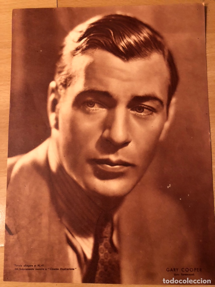 Cine: Foto 26x19 cm gary cooper