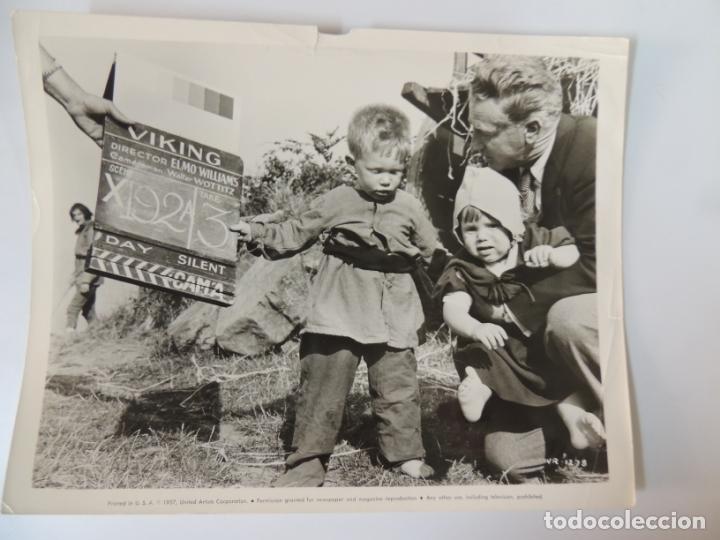 Cine: elmo williams - foto b/n original director filmmmaker - viking