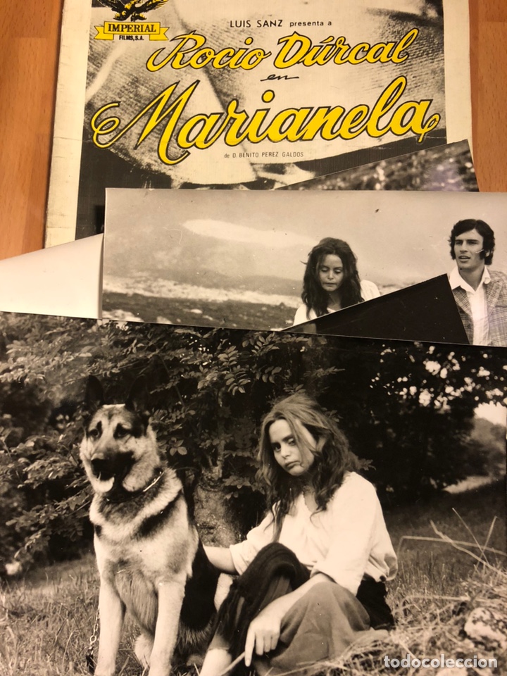 Cine: Lote 7 fotos 24x18 cm y guia de Marianela roci&oacute; durcal