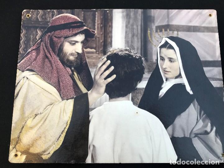 Cine: R130- ANTIGUO CARTEL EN CARTON DE FOTOGRAMA DE UNA PELICULA - RELIGIOSA - NO SE EL TITULO
