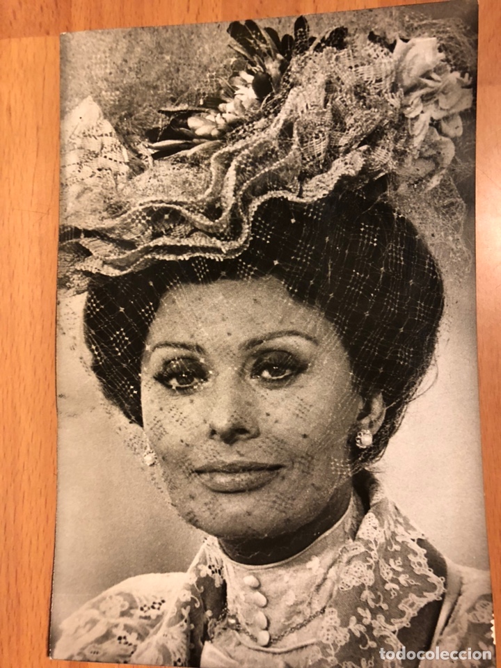 Cine: Foto original de el viaje.sofia Sophia Loren 12x18 cm