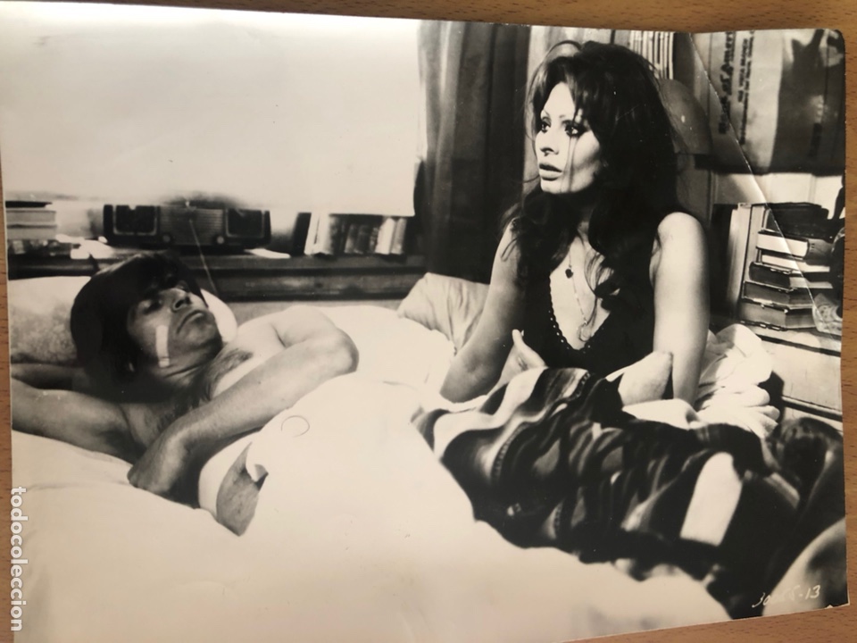 Cine: Foto original 24x18 cm sofia Sophia Loren en mortadela