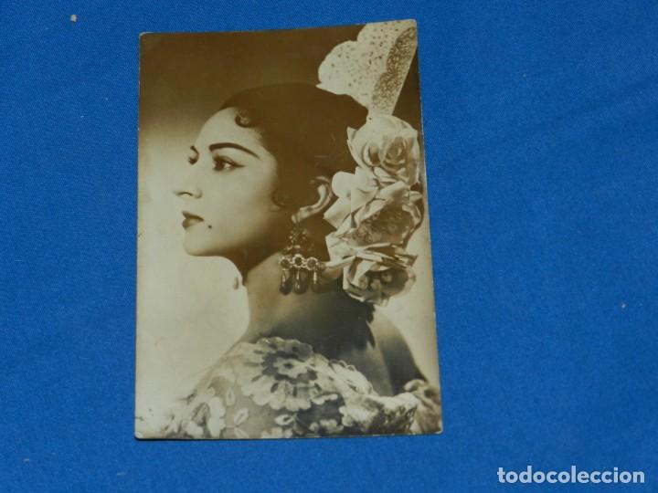 Cine: (M19) POSTAL ANTIGUA CINE , ACTRIZ LOLA FLORES , SE&Ntilde;ALES DE USO