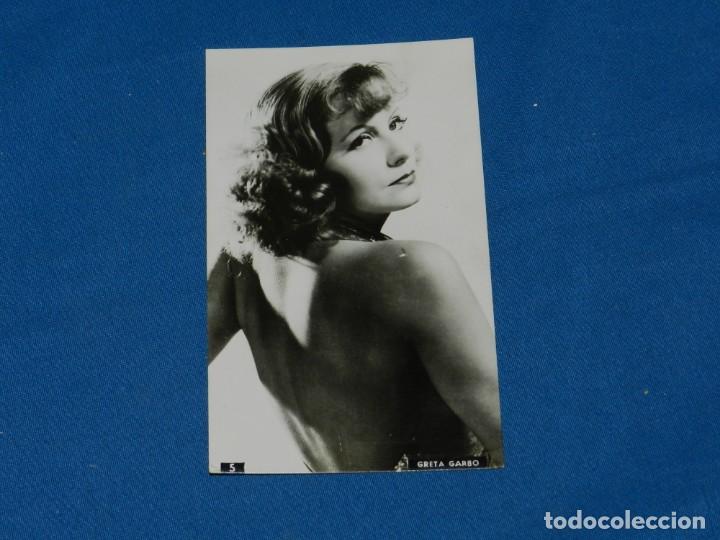 Cine: (M19) POSTAL ANTIGUA CINE , ACTRIZ GRETA GARBO , SE&Ntilde;ALES DE USO