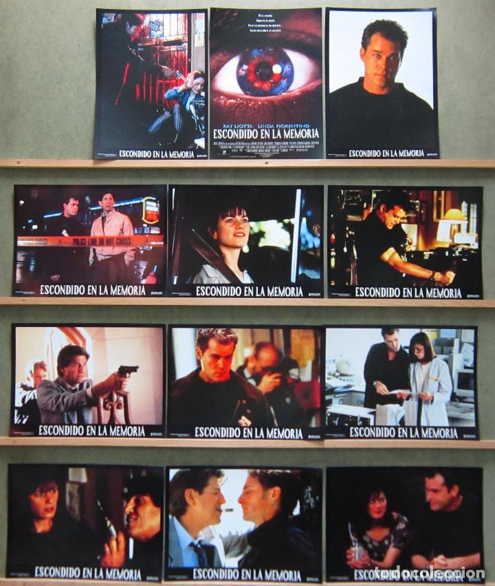Cine: QT16 ESCONDIDO EN LA MEMORIA RAY LIOTTA LINDA FIORENTINO SET COMPLETO 12 FOTOCROMOS ORIGINAL ESTRENO