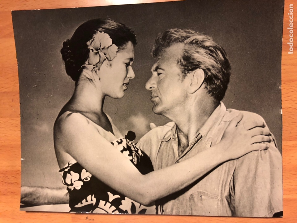 Cine: Foto original 21x16,5 cm retorno al para&iacute;so.Gary Cooper Roberta haynes