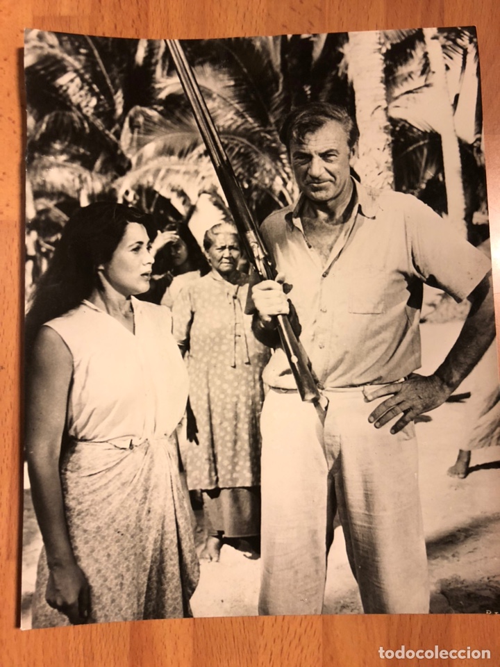 Cine: Foto original 21x16,5 cm retorno al para&iacute;so.Gary Cooper Roberta haynes