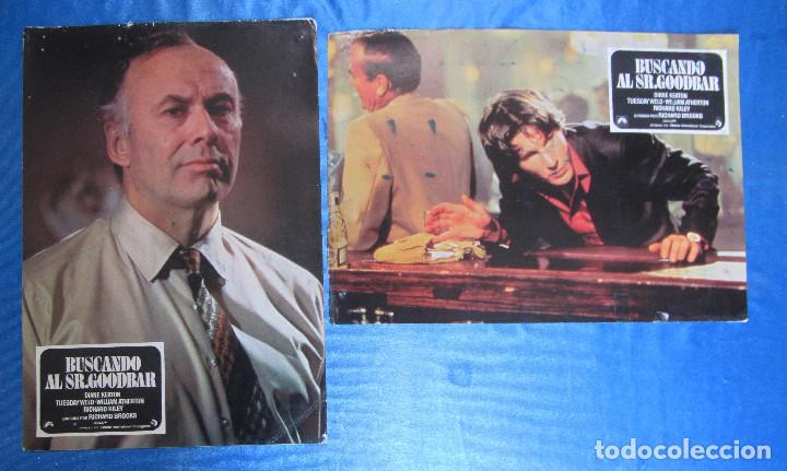 Cine: LOBBY CARD. 2 FOTOCROMOS. BUSCANDO AL SR. GOODBAR, 1977. DIANE KEATON, RICHARD, GERE.