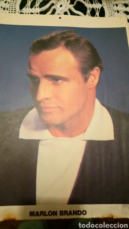 Cine: Marlon brando foto calendario 33 x 25