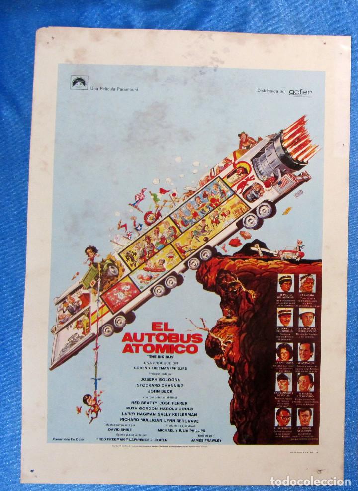 Cine: LOBBY CARD. 12 FOTOCROMOS. EL AUTOB&Uacute;S AT&Oacute;MICO, 1979.