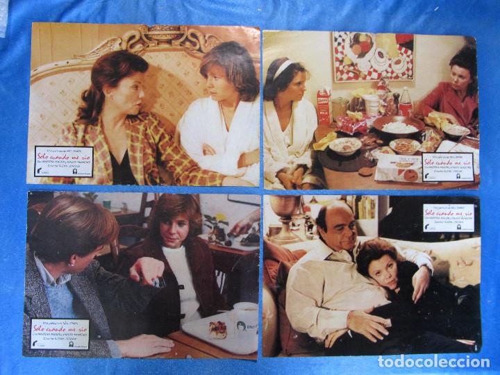 Cine: LOBBY CARD. 7 FOTOCROMOS. SOLO CUANDO ME R&Iacute;O. MARSHA MASON. DIR. GLENN JORDAN, 1981.