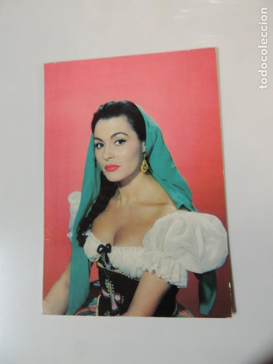 Cine: paquita rico - postal original color - oscarcolor