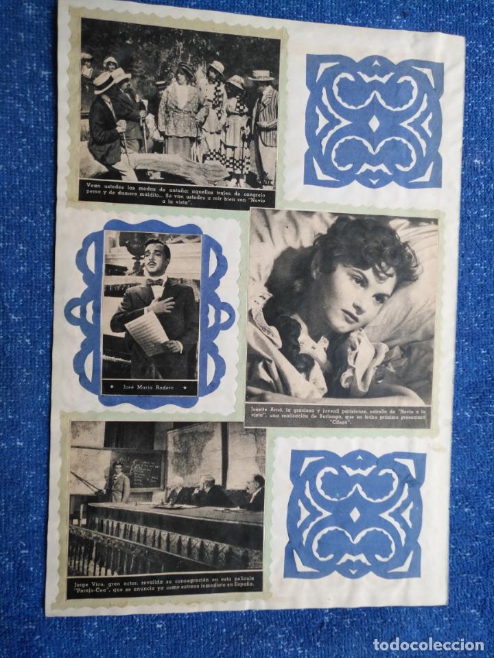 Cinema: HAGA SU OFERTA - HOJA ALBUM A&Ntilde;OS 50 CINE ACTORES ACTRICES CANTANTES ARTISTAS PELICULAS TEATRO