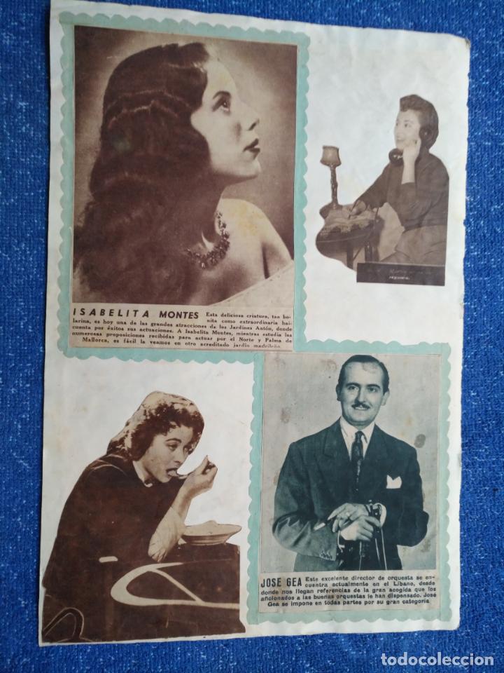 Cinema: HAGA SU OFERTA - HOJA ALBUM A&Ntilde;OS 50 CINE ACTORES ACTRICES CANTANTES ARTISTAS PELICULAS TEATRO