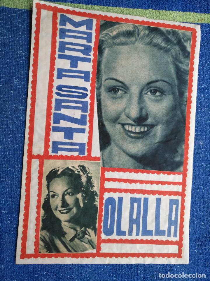 Cinema: HAGA SU OFERTA - HOJA ALBUM A&Ntilde;OS 50 CINE ACTORES ACTRICES CANTANTES ARTISTAS PELICULAS TEATRO