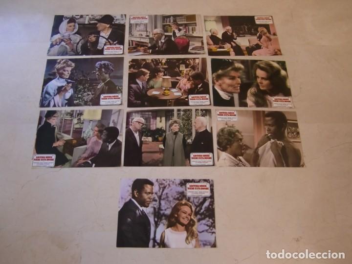 Cine: ADIVINA QUIEN VIENE ESTA NOCHE / Sidney Poitier / JUEGO COMPLETO ORIGINAL 10 FOTOCROMOS REESTRENO