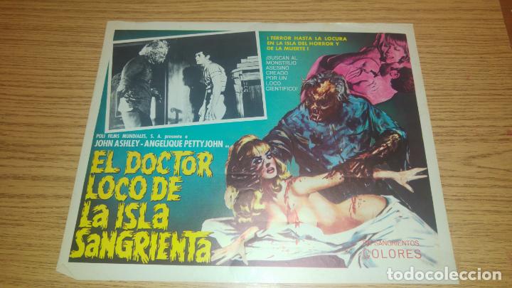 Kino: FOTOCROMO LOBBY MEXICANO. EL DOCTOR LOCO DE LA ISLA SANGRIENTA