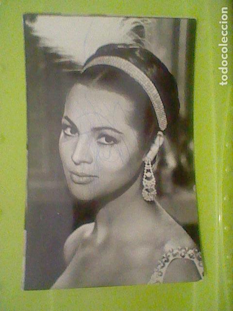 Cine: SARA MONTIEL ED BERMEJO  N&ordm; 6215 ESCRITA FOTO POSTAL ORIGINAL A&Ntilde;OS 50 GARABATO FRONTAL