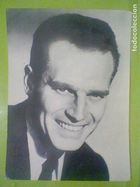 Cine: CHARLTON HESTON  FOTO FICHA ROMANTICA REVISTA ROM&Aacute;NTICA A&Ntilde;OS 50&acute;S 60&acute;S