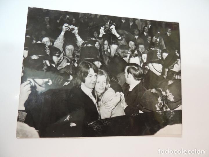 Cine: paul maccartney linda eastman the beatles - foto original prensa 1969 marylebone london