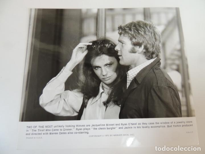 Cine: jacqueline bisset ryan o'neal - foto original b/n - The Thief Who Came to Dinner ladron vino cenar