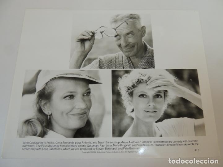 Cine: la tempestad tempest - foto original b/n - john cassavetes gena rowlands William Shakespeare