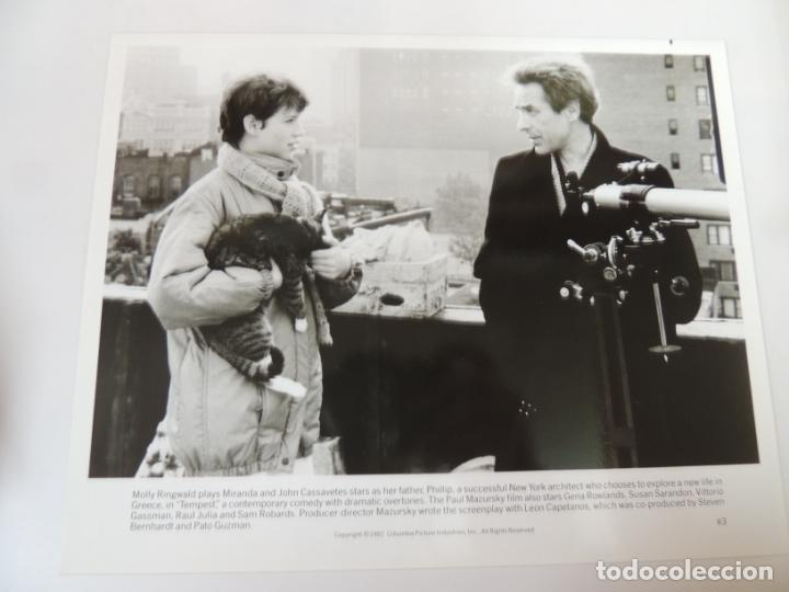Cine: john cassavetes  Molly Ringwald cat gato - foto b/n original - la tempestad tempest Shakespeare