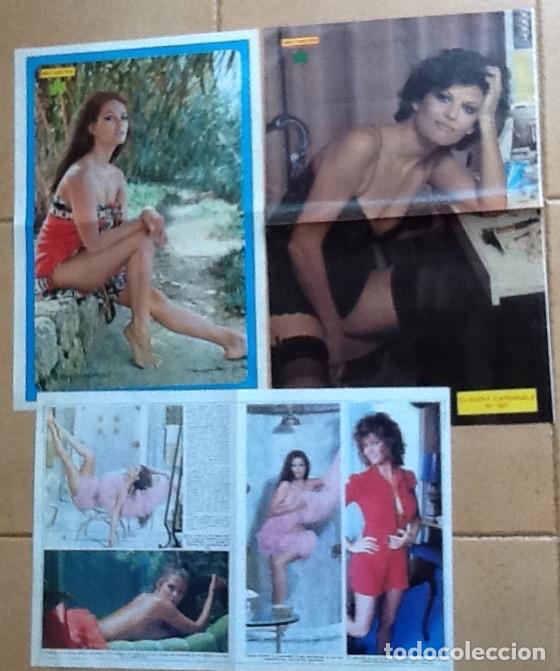 Cine: CLAUDIA CARDINALE, 2 p&oacute;sters, 1 reportaje + 4 fotos de recortes de prensa