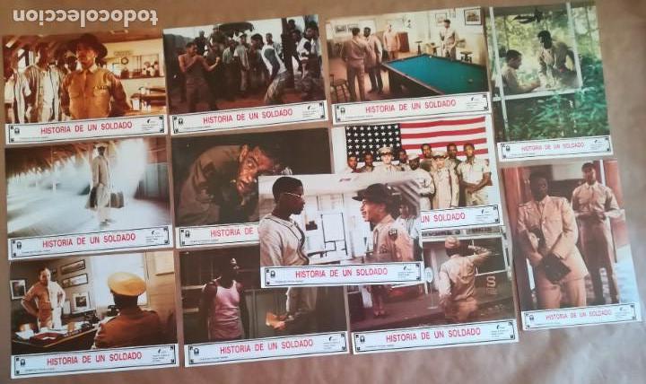 Cine: 12 FOTOCROMOS PEL&Iacute;CULA HISTORIA DE UN SOLDADO