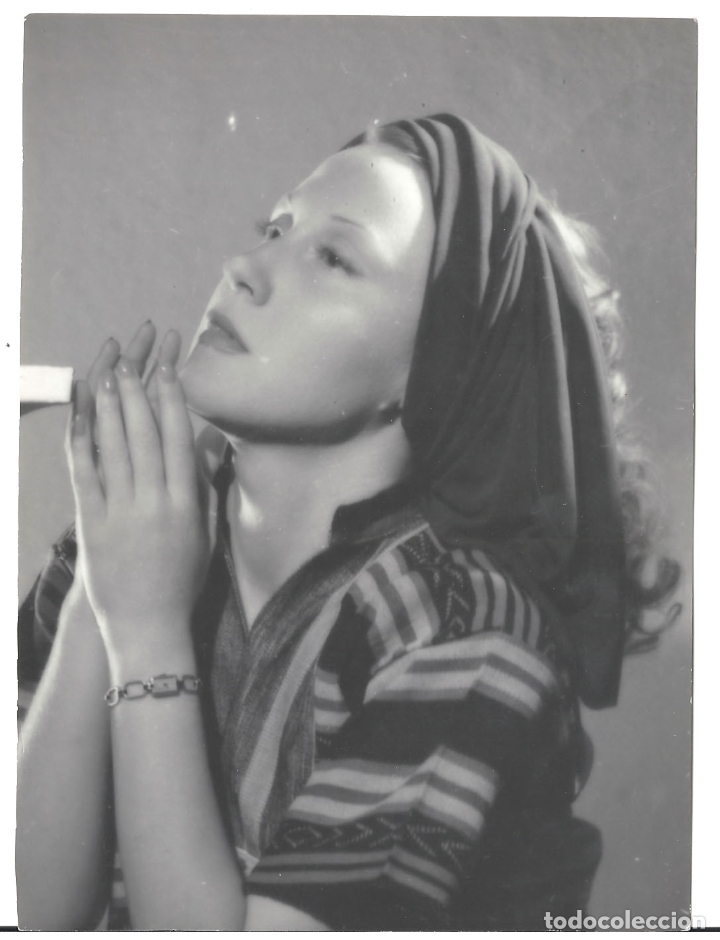 Cine: F29894 FLORENCIA BECQUER FOTO B/N ORIGINAL ESPA&Ntilde;OLA