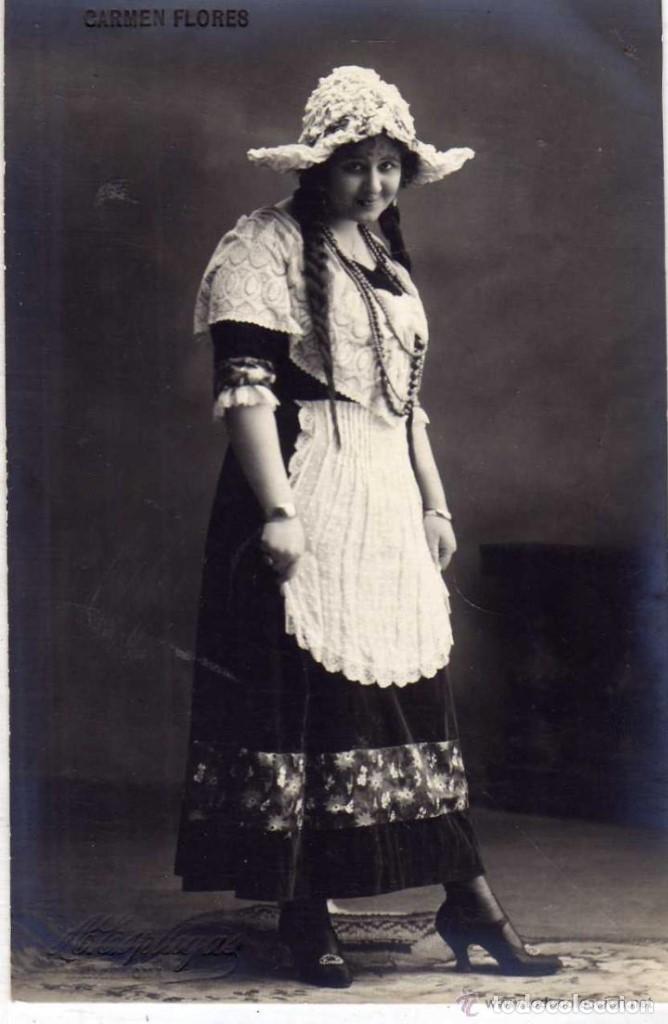 Cinema: POSTAL FOTOGR&Aacute;FICA ARTISTA CUPLETISTA CARMEN FLORES ESPLUGAS FOTOGRAFO