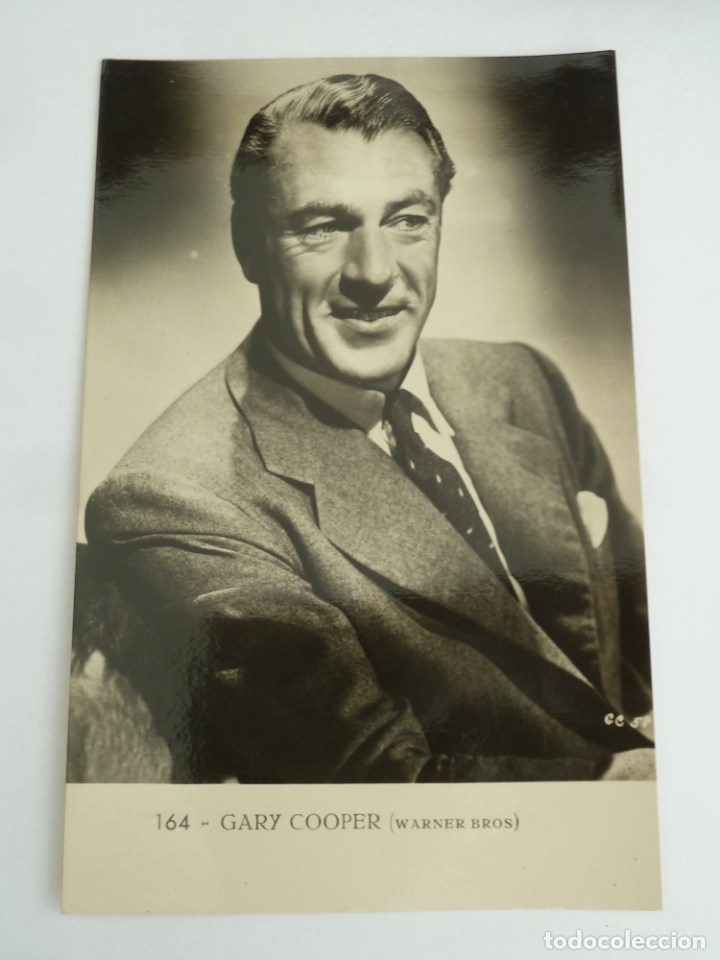 Cine: gary cooper postal original antigua perfecto estado