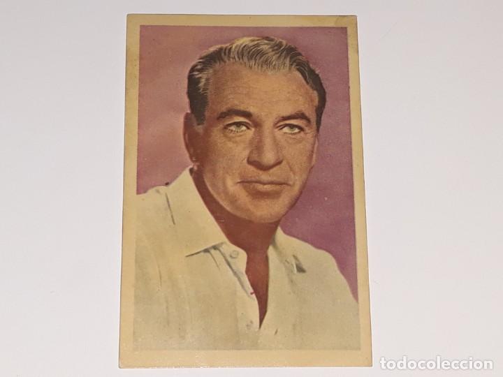 Cine: ANTIGUO CROMO N&ordm; 8 MINI TARJETA POSTAL ACTOR GARY COOPER - ESTRELLAS PANTALLA ED. GAEZ A&Ntilde;OS 50