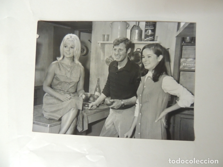 Cine: JEAN PAUL BELMONDO FOTO ORIGINAL B/N 12.5x18 geraldine chaplin sophie daumier