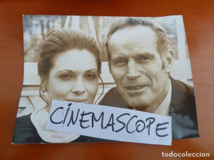 Cine: charlton heston hildegarde neil marco antonio y cleopatra foto original antigua