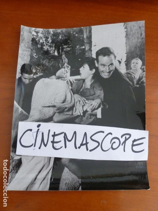 Cine: aventura en roma charlton heston foto original antigua