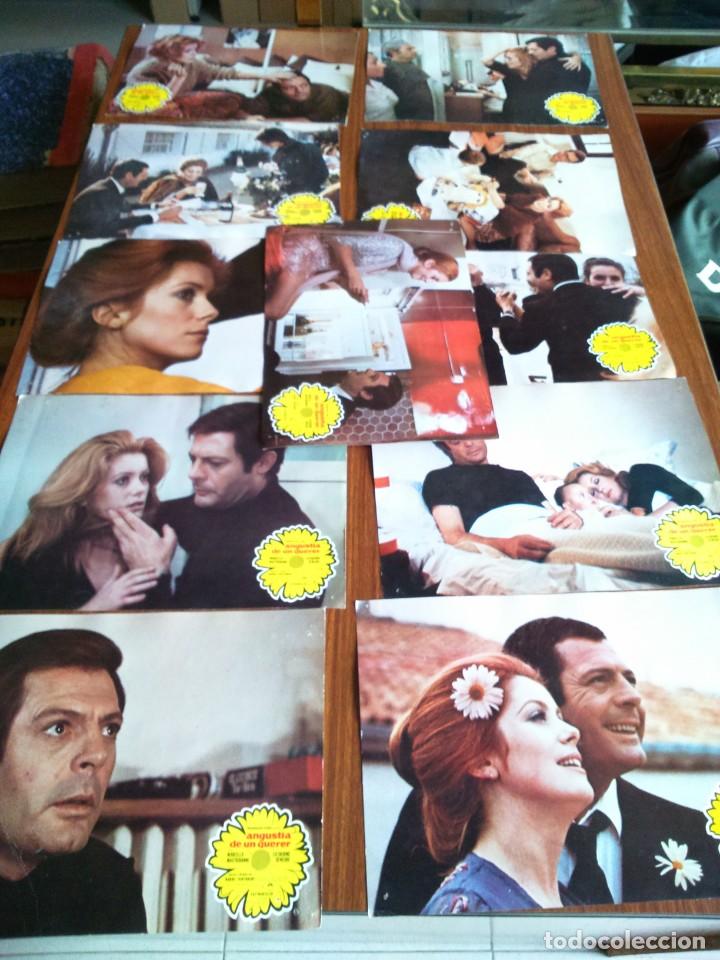 Cinema: ANGUSTIA DE UN QUERER -- 11 FOTOCROMOS ORIGINALES DE CINE -- MARCELO MASTROIANNI Y CATHERINE DENEUVE