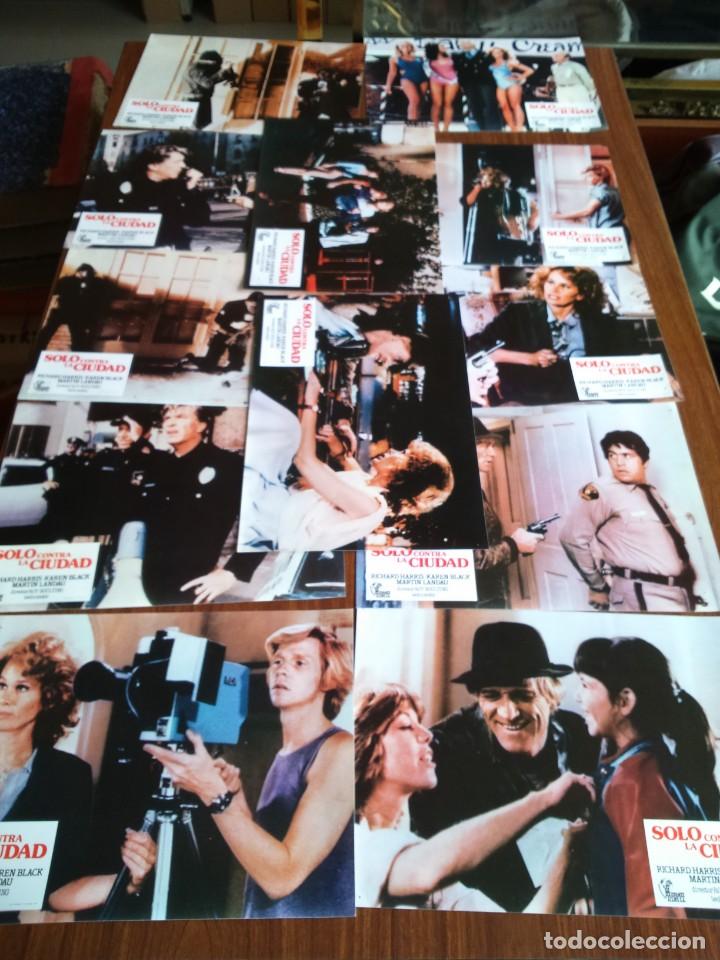 Cinema: SOLO CONTRA LA CIUDAD -- 12 FOTOCROMOS ORIGINALES -- RICHARD HARRIS Y KAREN BLACK -- 1981 --