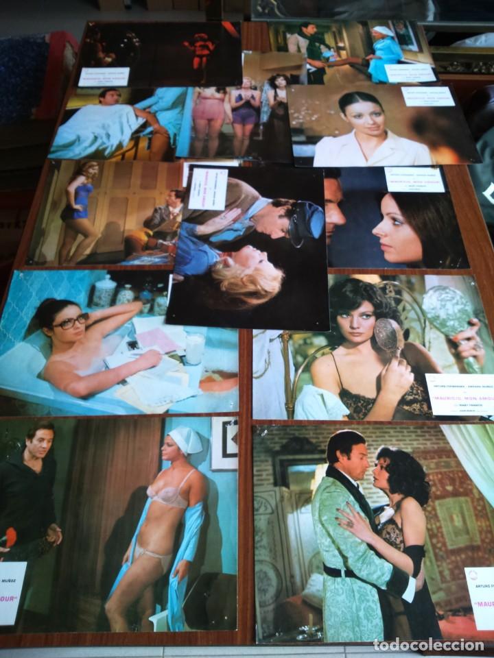 Cinema: MAURICIO, MON AMOUR -- 12 FOTOCROMOS ORIGINALES -- ARTURO FERNANDEZ Y AMPARO MU&Ntilde;OZ --