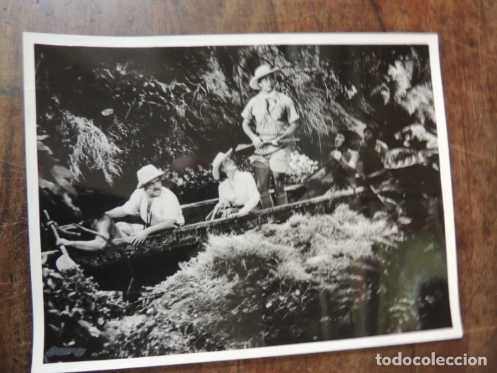 Cine: charlton heston eleanor parker - foto original b/n - The Naked Jungle Cuando ruge la marabunta